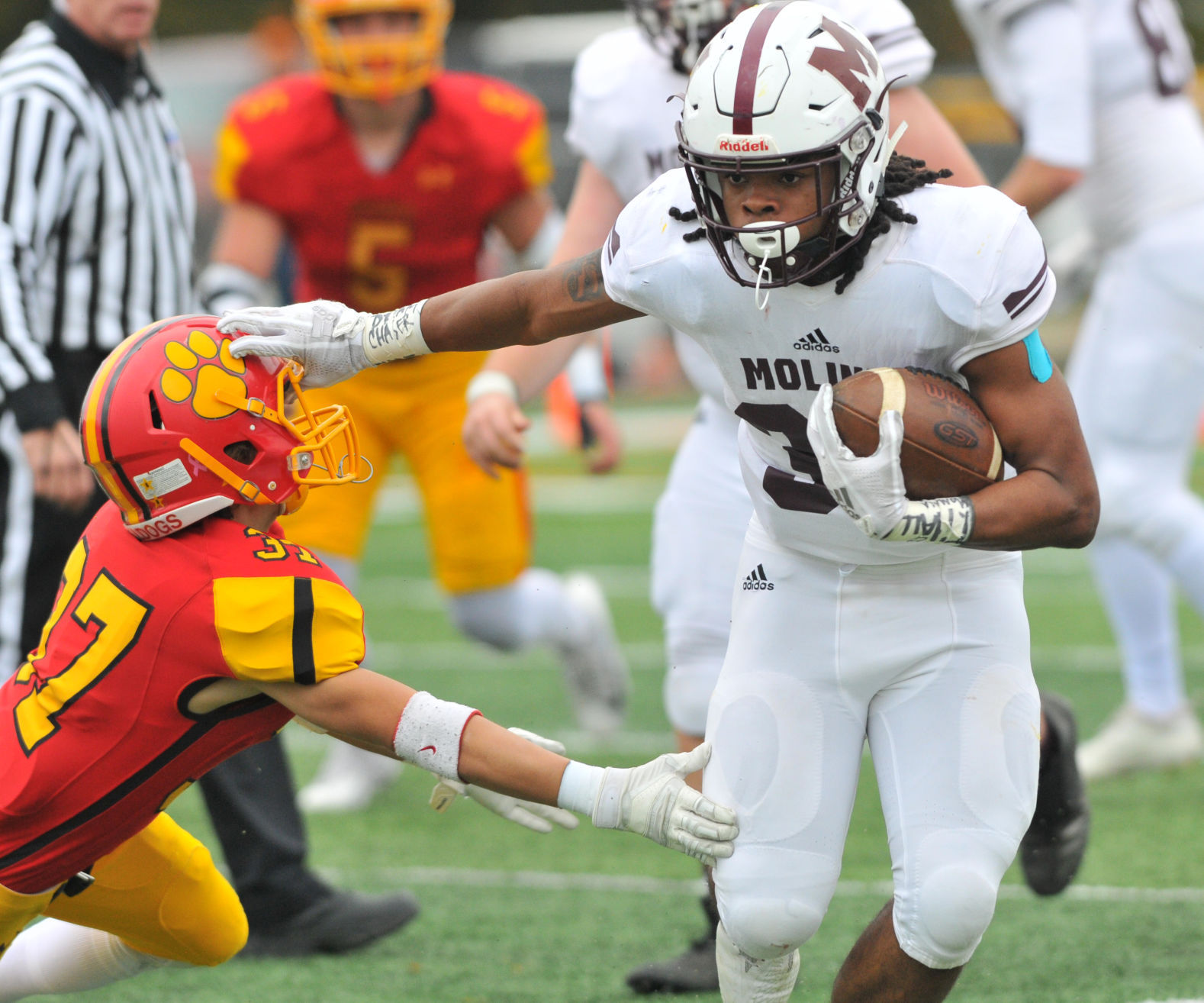 Moline vs Batavia football playoff.